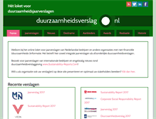 Tablet Screenshot of duurzaamheidsverslag.nl